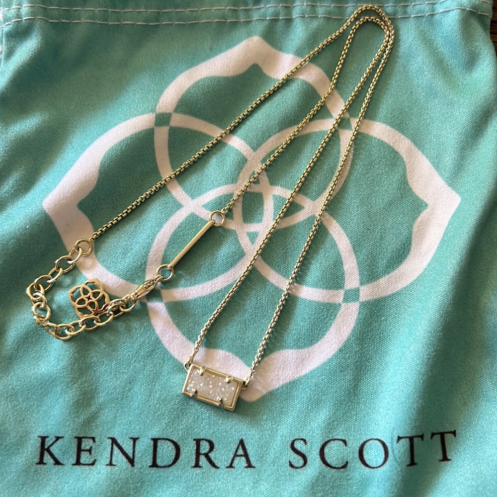 Iridescent Drusy Kendra Scott Necklace Square